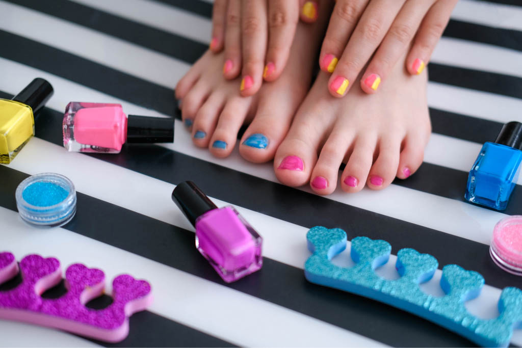 Premium pedicure treatment at nail salon Listowel Ontario